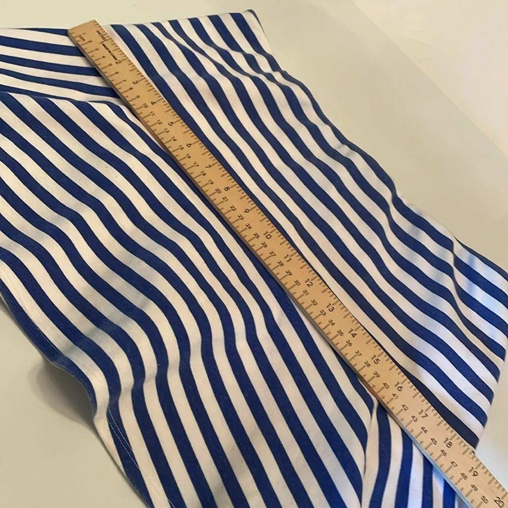 Justice Skirt Skort Blue and White Stripe Skirt Skort
